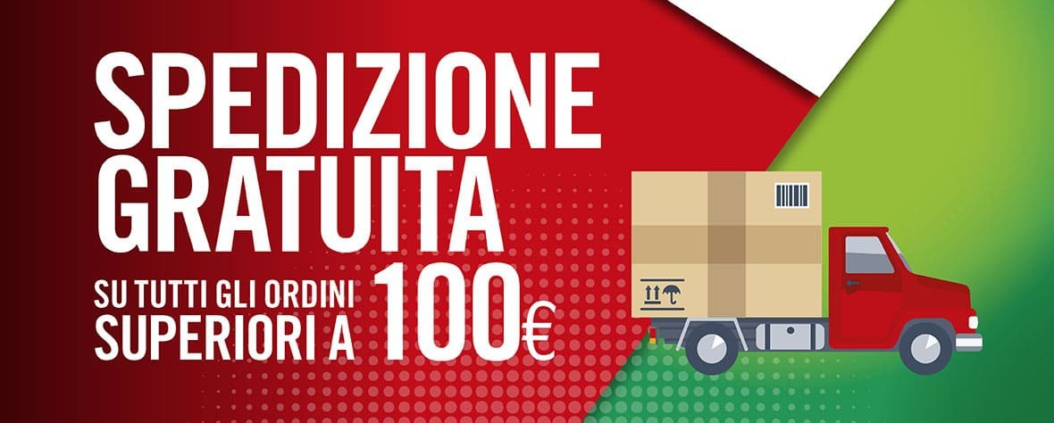 Spedizione Gratuita Per Ordini Superiori a € 100